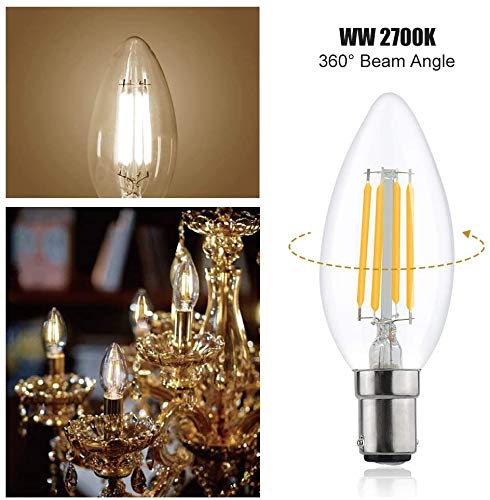 4W C35 B15 LED Vintage Light Bulb