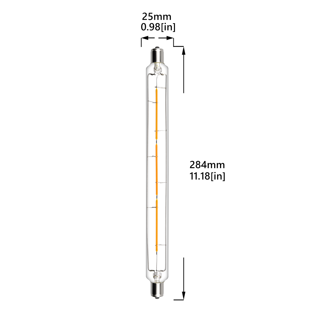 4W T25 S15S LED Vintage Light Bulb