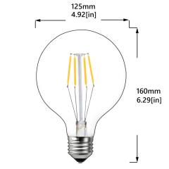 4W G125 E27 LED Vintage Light Bulb