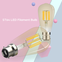 8W ST64 B22 LED Vintage Light Bulb