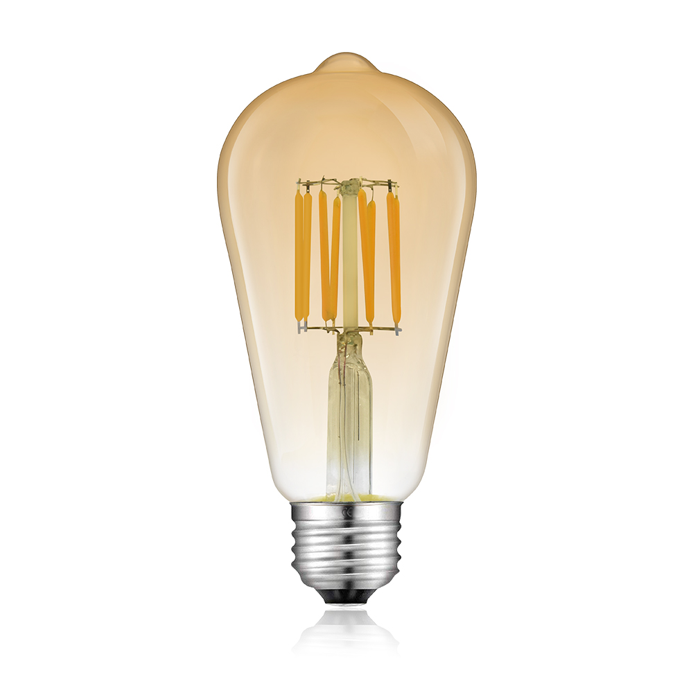 8W ST64 E27 LED Vintage Light Bulb