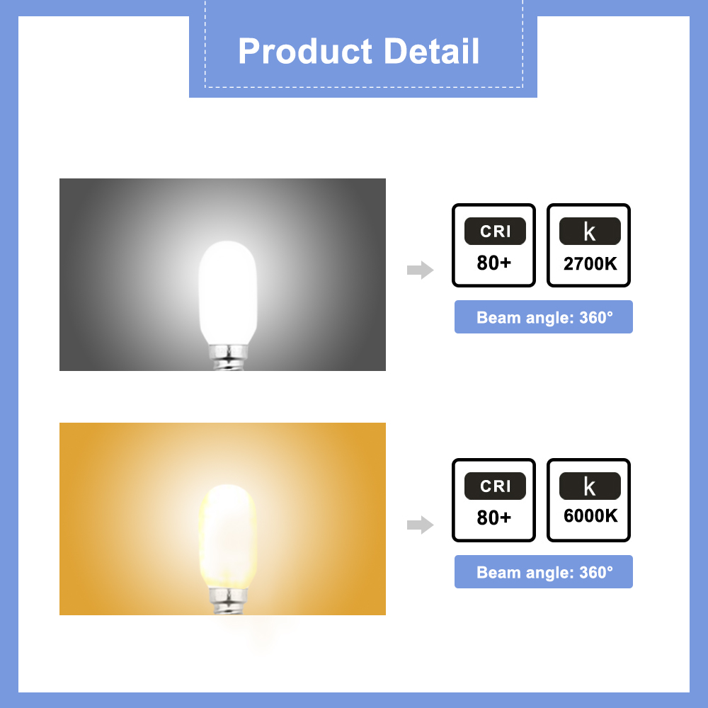 1W T22 E12 LED Vintage Light Bulb