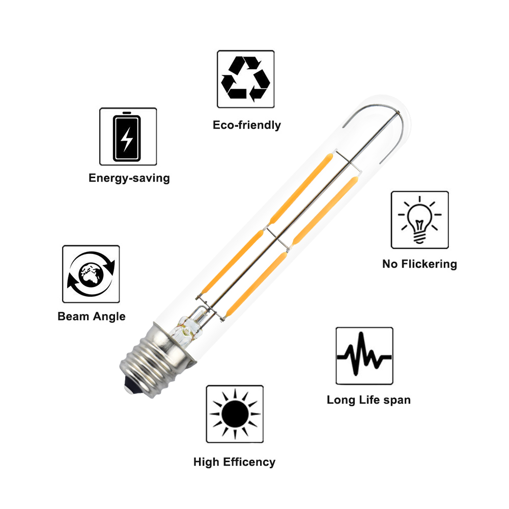 4W T20/T6 E17 LED Vintage Light Bulb