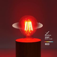 6W A60 E26/E27 LED Vintage Red Light Bulb