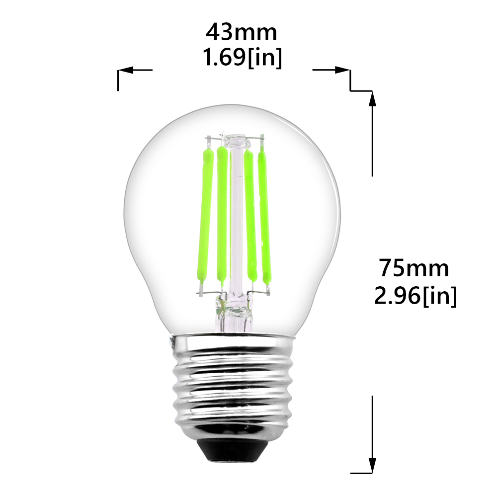 4W G45 E26/E27 LED Vintage Light Bulb