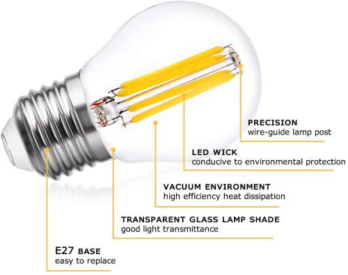 4W G45 E27 LED Vintage Light Bulb