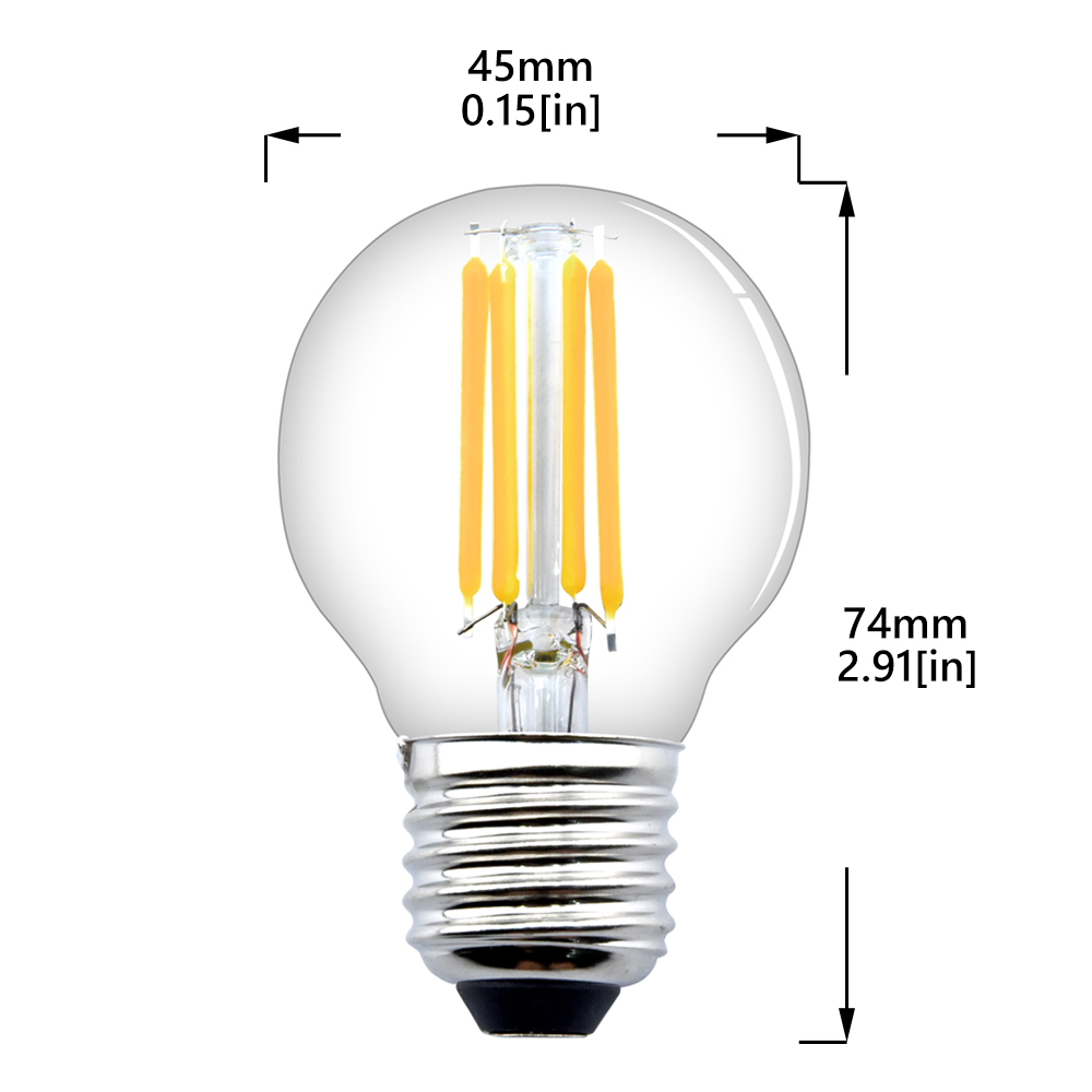 4W G45 E27 LED Vintage Light Bulb