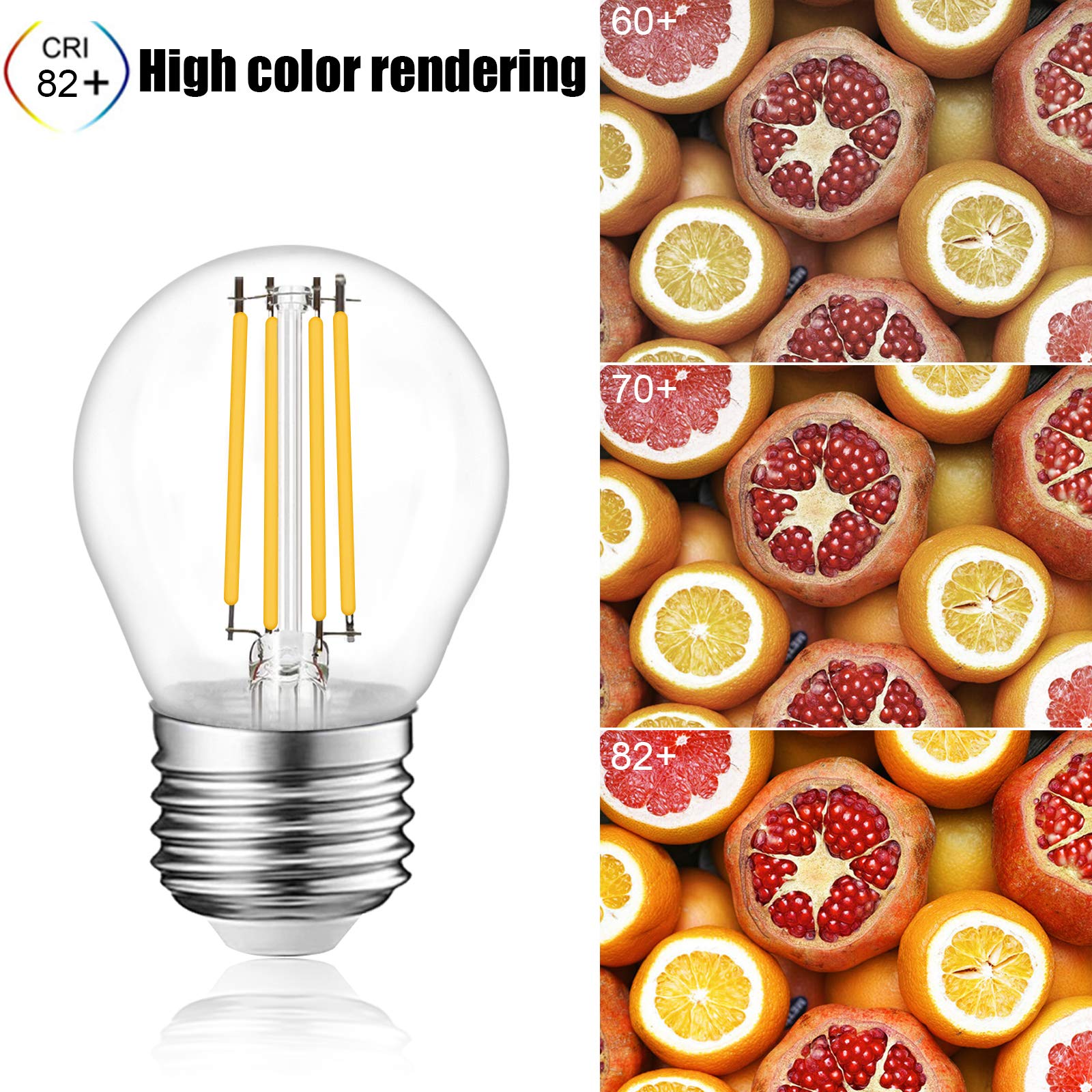 4W G45 E27 LED Vintage Light Bulb