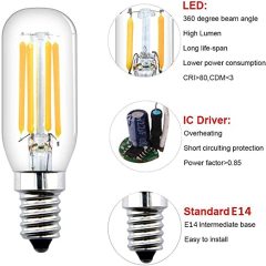 4W T26 E14 LED Filament Light Bulb