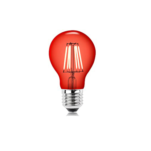 6W A60 E26/E27 LED Vintage Red Light Bulb