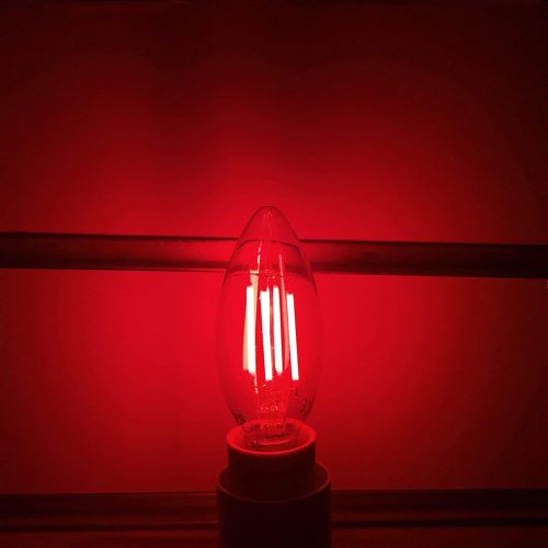 4W C35 E12 LED Red Vintage Light Bulb