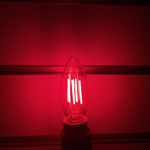 4W C35 E14 LED Red Vintage Light Bulb