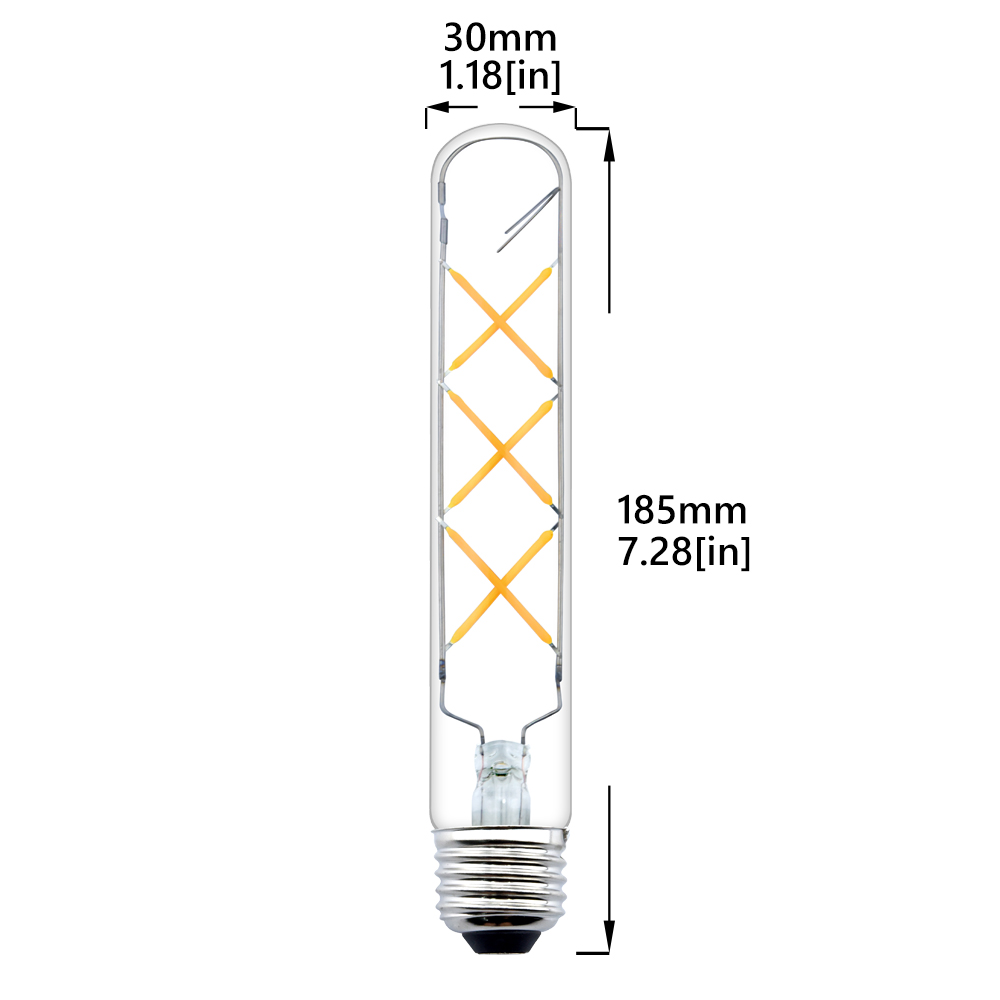 6W T10 E26 LED Vintage Light Bulb