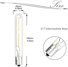 2W T20/T6 E17 LED Vintage Light Bulb