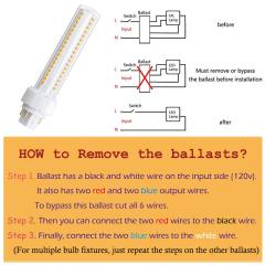 13W GX24Q 4-Pin LED PLC Lamp
