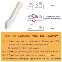 13W GX24Q 4-Pin LED PLC Lamp