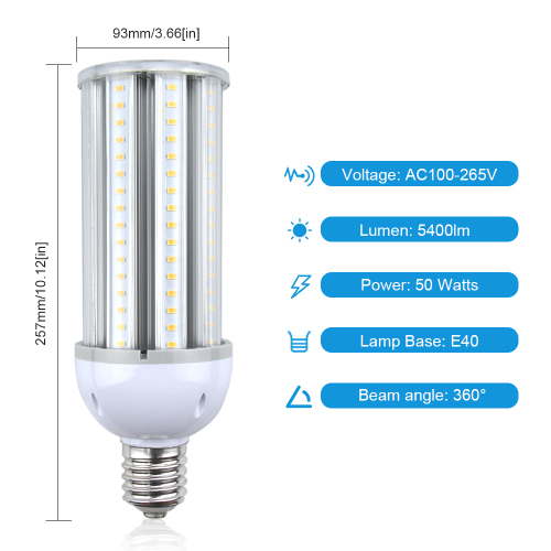 50W E39/E40 LED Corn Bulb