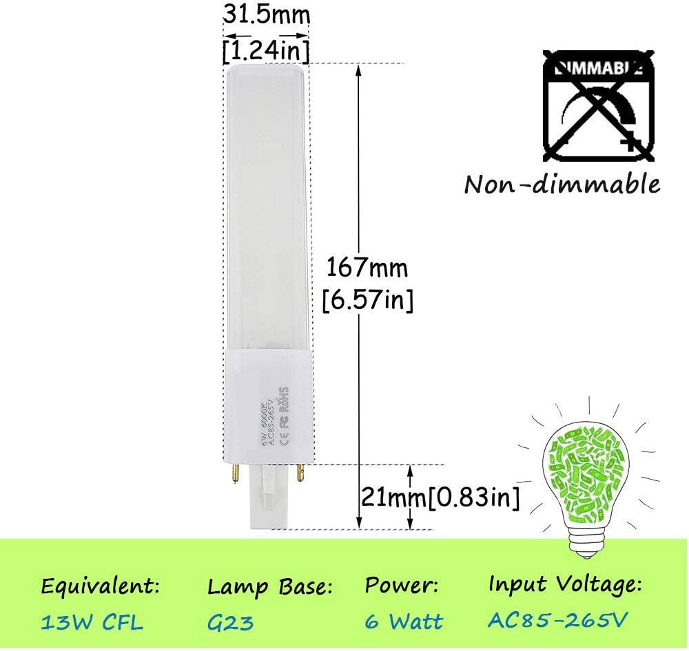 8W G23 LED PL Lamp