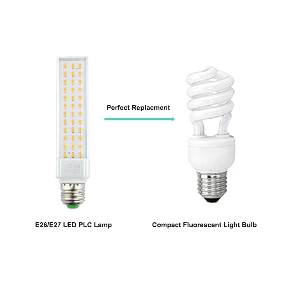 13W E26/E27 PLC LED Lamps
