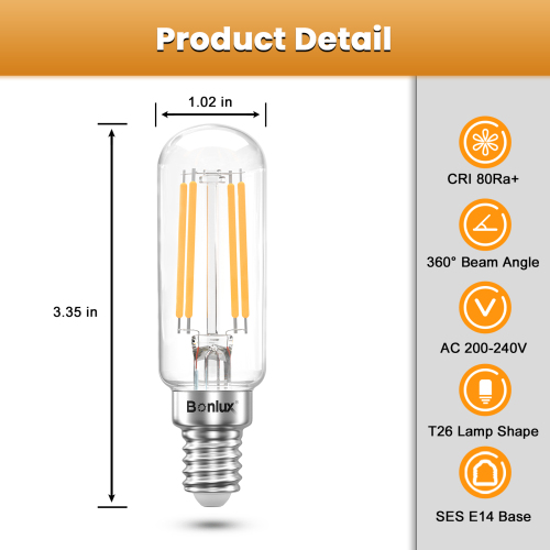 4W T26 E14 LED Vintage Light Bulb