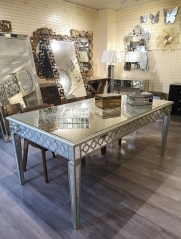 Mirrored dining table