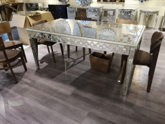 Mirrored dining table