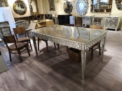 Mirrored dining table