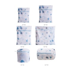 Set of 6 Printing Fine Mesh Laundry Bag