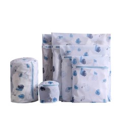 Set of 6 Printing Fine Mesh Laundry Bag