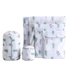 Set of 6 Printing Fine Mesh Laundry Bag