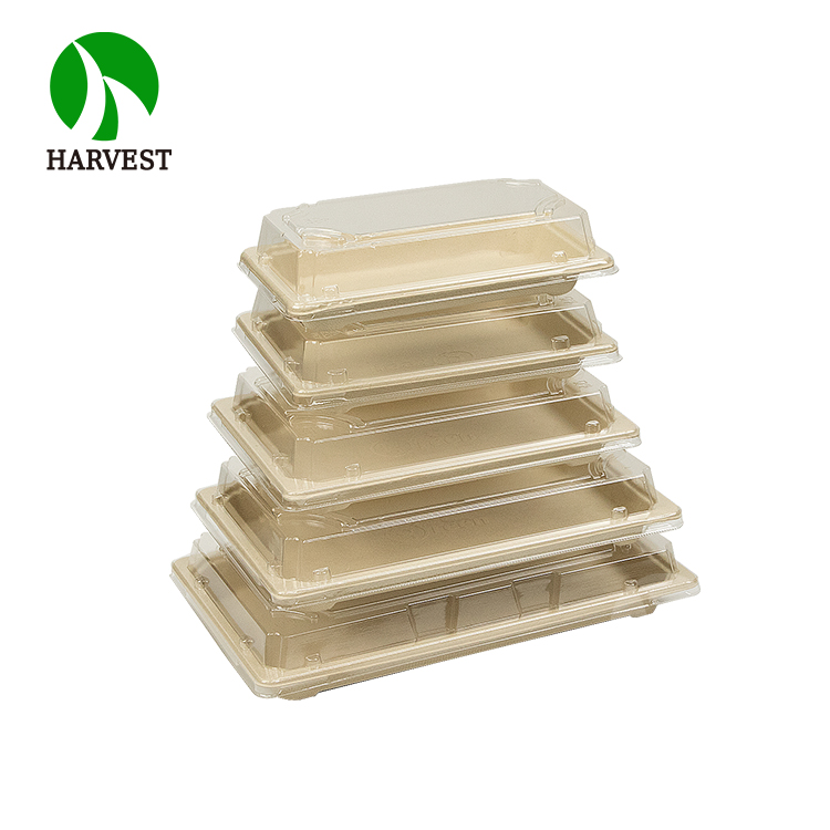 Harvest EG-1.0 Biodegradable Compostable Fiber Pulp Sushi Container