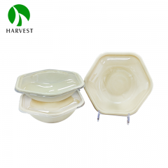 8 inch 32oz/1000ml Hexagonal Pulp Food Box