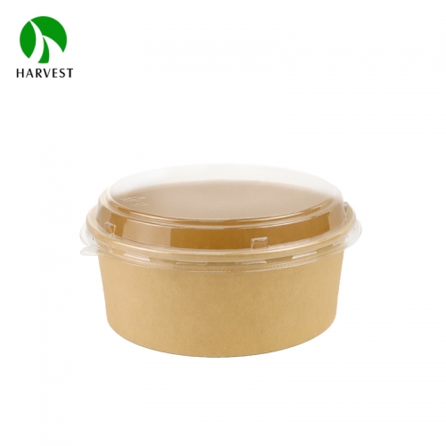 165mm 6.5 Inch 750ml 32oz Kraft Paper Bowl