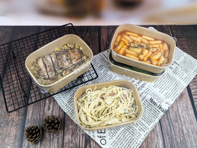1000ml Rectangle Kraft Paper Box