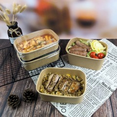 650ml Rectangle Kraft Paper Box