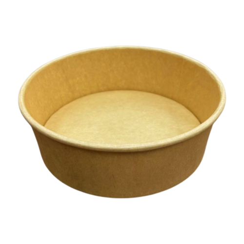 183 mm 1000 ml Take Away Kraft Paper Bowl