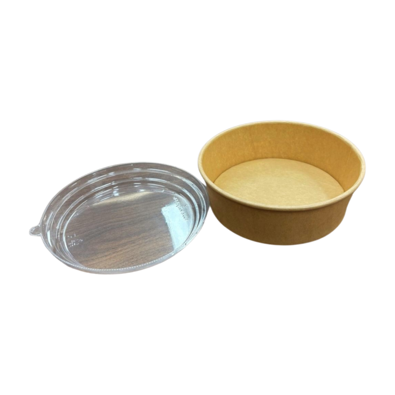 183 mm 1000 ml Take Away Kraft Paper Bowl