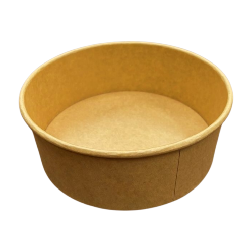 183 mm 1300 ml Take Away Kraft Paper Bowl