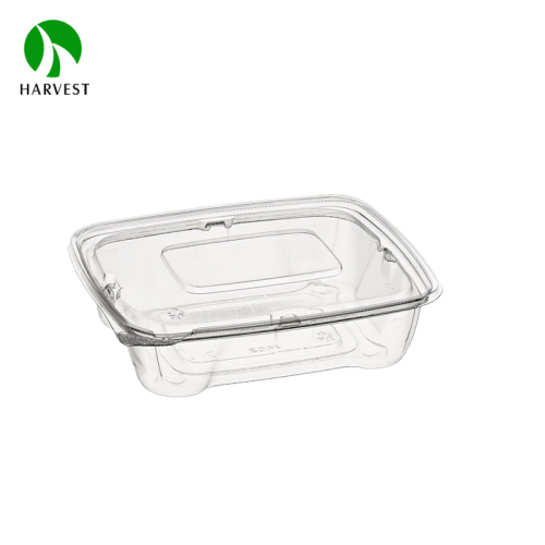 Takeaway Hinged Box Clear Plastic Containers With Lid