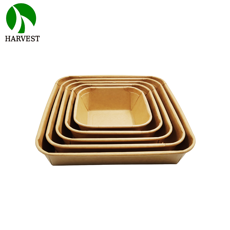 square Kraft Paper Food Container