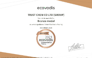 Trust Chem has been awarded a Bronze Medal for CSR
