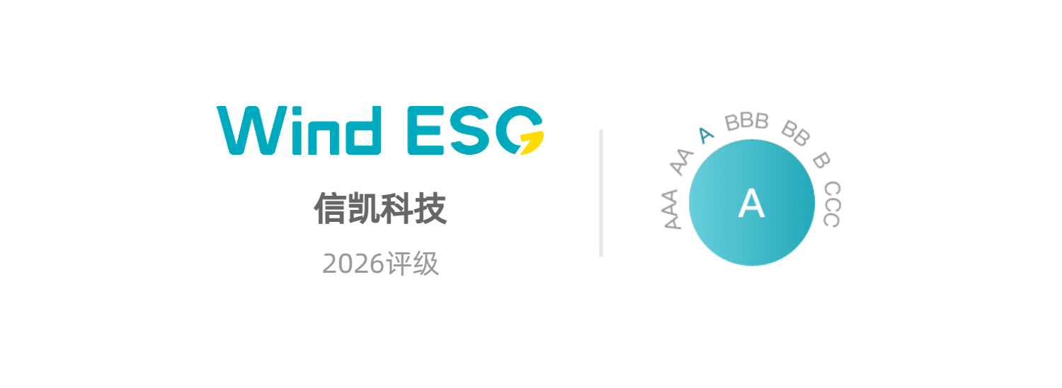 信凯科技获Wind ESG评级A级