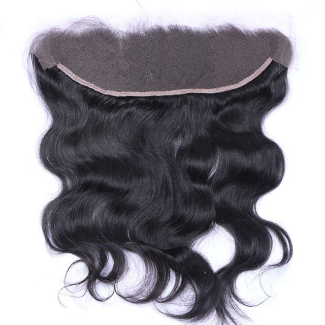 ALIKISS Brazilian Body Wave 13x4" Lace Frontal Pre Plucked Remy Human Hair Transparent Lace Frontal Natural Hairline Body Wave Hair