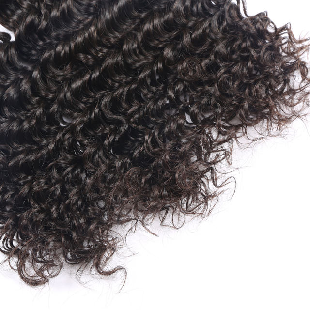 ALIKISS Brazilian Deep Wave Hair Bundles 1/3/4 Pieces Deal 100% Human Hair Bundles Remy Hair Extensions