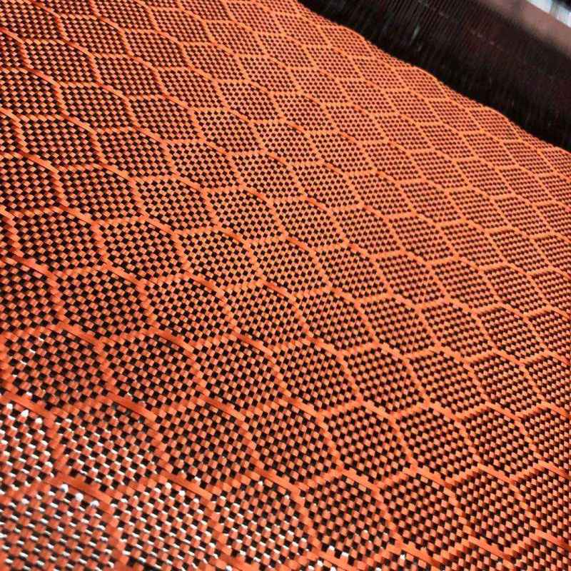 Popular custom 3K 240gsm colorful honeycomb/hexagonal dry carbon fibers / carbon fiber clothes
