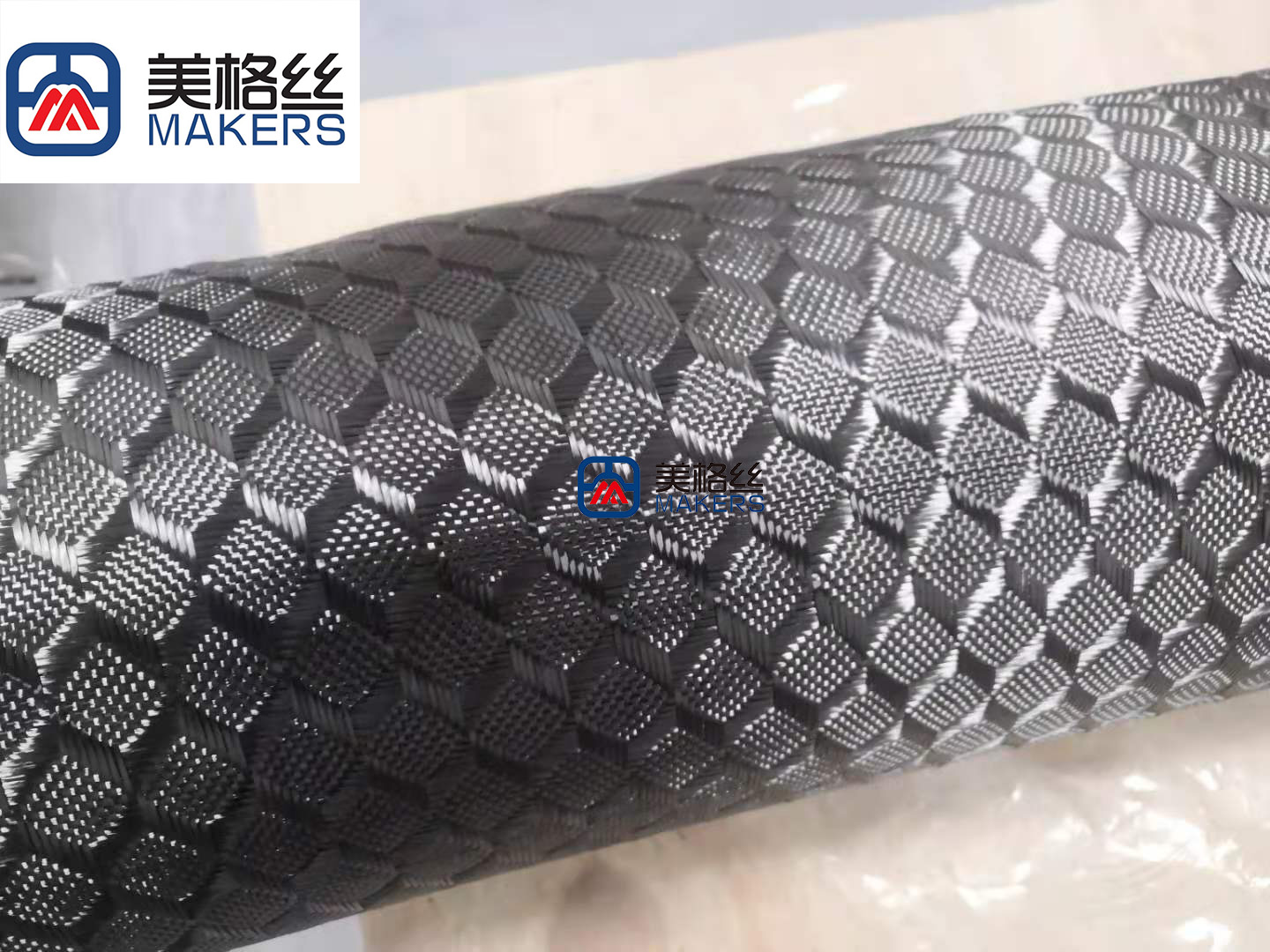3k 240gsm 3D(cube shape) pattern Jacquard carbon fiber fabrics/cloth