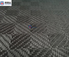 In stock 3k 240gsm black cubic pattern carbon fiber fabrics/cloth