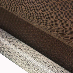 3k 240gsm gold/black jacquard honeycomb/hexagonal pattern carbon fiber fabrics/cloth China factory