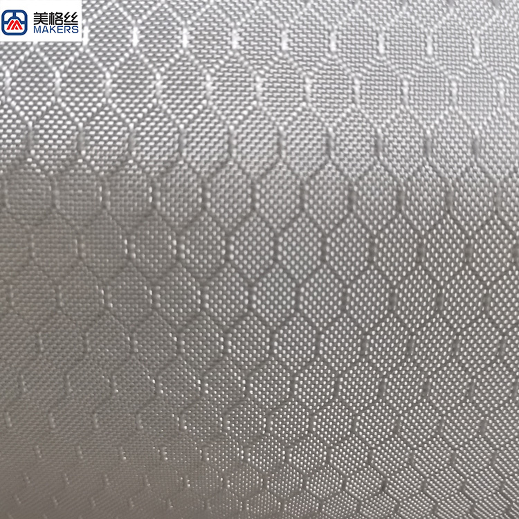 300gsm electroplated fiberglass fabric in silver China carbon fiber fabric factory