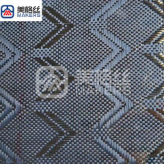 3k 240gsm win-win pattern jacquard carbon fiber fabric/cloth in blue